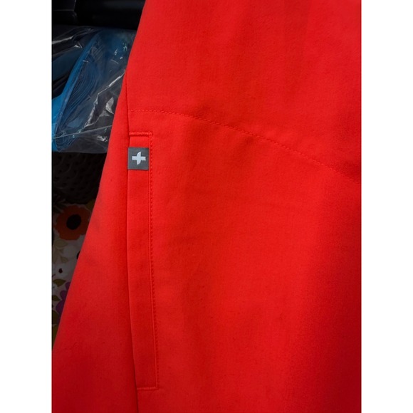 FIGS Rafaela Three-Pocket Scrub Top Women 3XL Red Technical Collection Oversized - Picture 5 of 8